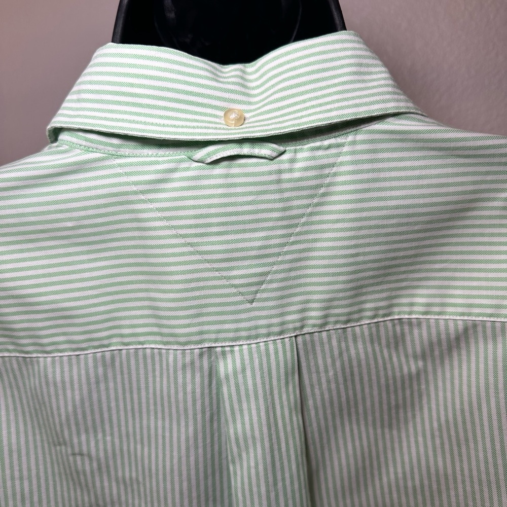 Tommy Hilfiger Green Striped Button Up Shirt - Picture 5 of 10
